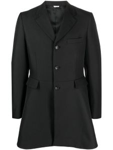 Comme des Garçons Homme Plus manteau évasé à simple boutonnage - Noir