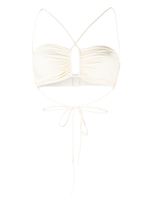 Magda Butrym haut bandeau à design croisé - Blanc - thumbnail