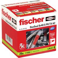 Fischer DuoSeal 8 x 48 S PH TX A2 25 stuk(s) Wiganker 48 mm - thumbnail