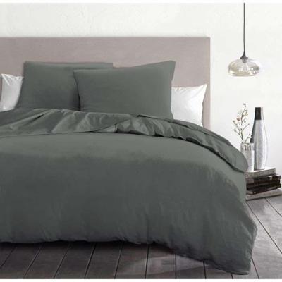 Dekbedovertrekset 3-delig - HOME LINGE PASSION - HP72076 - 82 g microvezel - 220 x 240 cm - Antracietgrijs