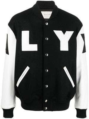 1017 ALYX 9SM veste teddy à logo imprimé - Noir
