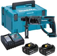 Makita dhr202rtj 18v accu combihamer | sds-plus | 5.0ah li-ion - dhr202rtj