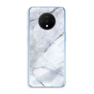 Witte marmer: OnePlus 7T Transparant Hoesje