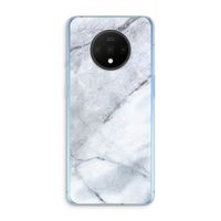 Witte marmer: OnePlus 7T Transparant Hoesje