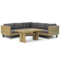Lifestyle Garden Furniture New York/Brighton 140 cm hoek loungeset 4-delig - thumbnail