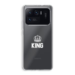 King zwart: Xiaomi Mi 11 Ultra Transparant Hoesje