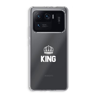 King zwart: Xiaomi Mi 11 Ultra Transparant Hoesje