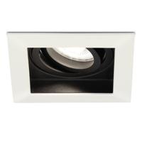 Durham vierkante LED inbouwspot - 5 Watt 400 lumen - 6000K daglicht wit - GU10 - Dimbaar Kantelbaar - Voor binnen - Wit Durham vierkante LED inbouwspot - 5 Watt 400 lumen - 6000K daglicht wit - GU10 - Dimbaar Kantelbaar - Voor binnen - Wit