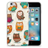 Apple iPhone 6 | 6s | TPU Hoesje | Vrolijke Uilen Apple iPhone 6 | 6s | TPU Hoesje | Vrolijke Uilen