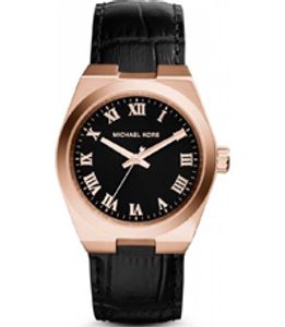 Horlogeband Michael Kors MK2358 Leder Zwart 24mm