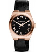 Horlogeband Michael Kors MK2358 Leder Zwart 24mm