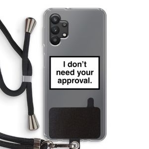 Don't need approval: Samsung Galaxy A32 5G Transparant Hoesje met koord