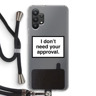 Don't need approval: Samsung Galaxy A32 5G Transparant Hoesje met koord