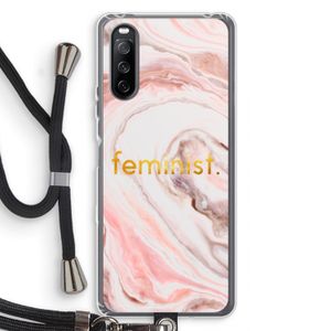 Feminist: Sony Sony Xperia 10 III Transparant Hoesje met koord