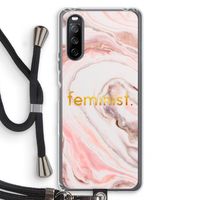 Feminist: Sony Sony Xperia 10 III Transparant Hoesje met koord