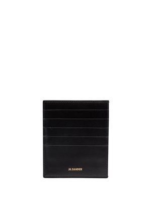 Jil Sander portefeuille Vertical à logo - Noir