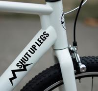 Grappige tekst met berg fiets sticker Grappige tekst met berg fiets sticker