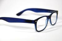 Melleson Eyewear Leesbril wayfarer mat blauw +2.50 Melleson Eyewear Leesbril wayfarer mat blauw +2.50