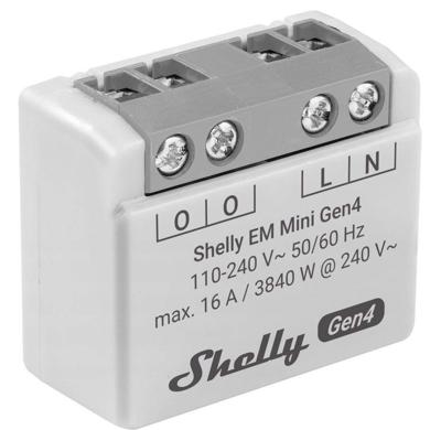 Slimme WiFi-energieverbruiksmeter Shelly EM Mini Gen4