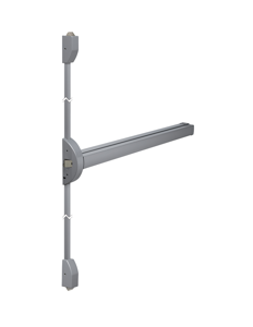 Lips FLBR101M Paniekopener Freedom Line Model R | met duwbalk | 2 - 3 sluitpunten met nachtschootblokkering | 1160mm kleur zilvergrijs/zilvergrijs. -