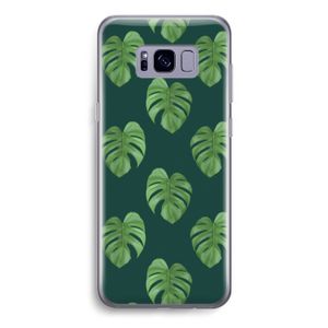 Monstera leaves: Samsung Galaxy S8 Transparant Hoesje