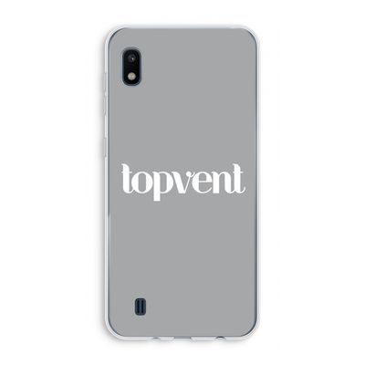Topvent Grijs Wit: Samsung Galaxy A10 Transparant Hoesje
