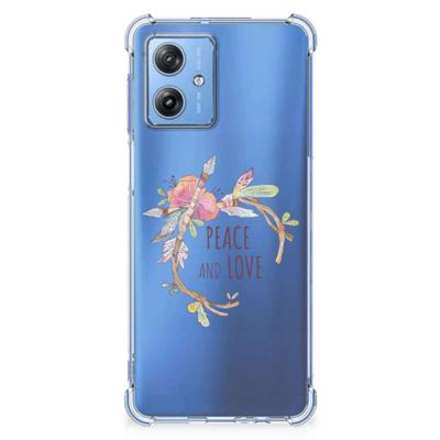 Motorola Moto G54 Stevig | Bumper Hoesje | Boho Text Motorola Moto G54 Stevig | Bumper Hoesje | Boho Text