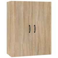 The Living Store Hangkast - Hangkast - 69.5 x 34 x 90 cm - Sonoma Eiken