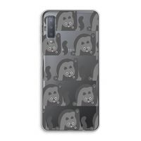 Cats: Samsung Galaxy A7 (2018) Transparant Hoesje