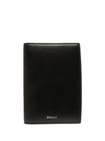 Bally étui pour passeport en cuir à logo - Noir