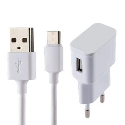 5V 2.1a intelligente identificatie USB-oplader met 1 m USB naar USB-C / opladen kabel van Type-C, EU Plug, voor Galaxy S8 & S8 PLUS / LG G6 / Huawei P