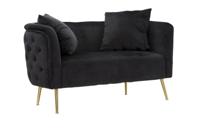 BANK BUCAREST ZWART CM 127X74X71