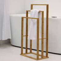 Bathroom Solutions Handdoekenrek met 3 stangen bamboe - thumbnail