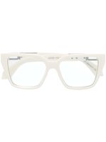 Off-White Eyewear lunettes de vue carrées à plaque logo - 0100 WHITE