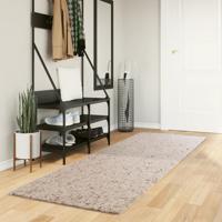 VidaXL Vloerkleed pamplona shaggy hoogpolig modern 80x250 cm beige