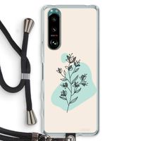 Violets are blue: Sony Xperia 5 III Transparant Hoesje met koord