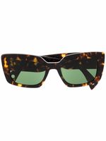 Lanvin lunettes de soleil à effet écaille de tortue - Marron