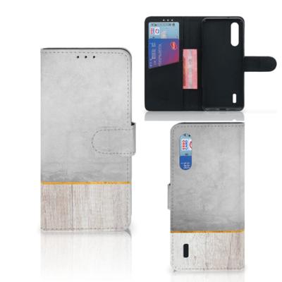 Xiaomi Mi 9 Lite | Book Style Case | Wood Concrete