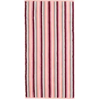 Cawö Cawo Shades Streifen Gastendoekje 30x50 beere