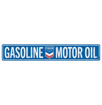 Standard Oil Gasoline Bord - Metalen Wanbord met Relief 91,5 cm