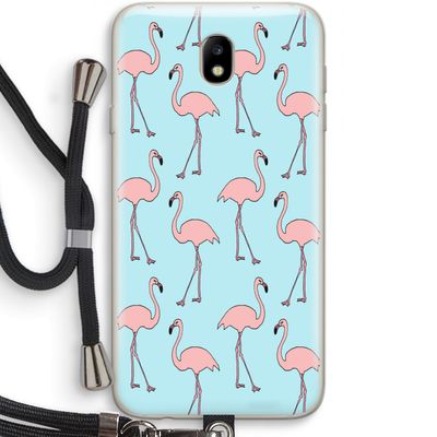 Anything Flamingoes: Samsung Galaxy J7 (2017) Transparant Hoesje met koord