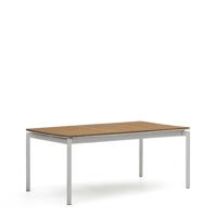 Kave Home Uitschuifbare Tuintafel 'Canyelles' 180/240 x 100cm, kleur Naturel/Lichtgrijs