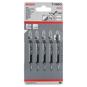 Bosch Professional T119BO Decoupeerzaagblad Basic for Wood VE=5 - 2608630310