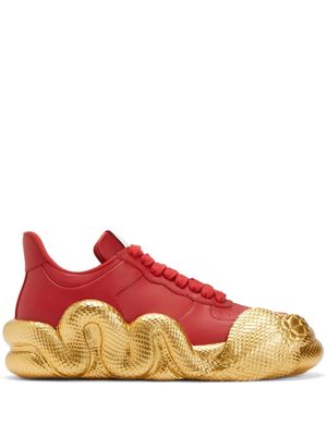 Giuseppe Zanotti baskets Cobras en cuir - RED