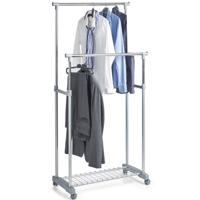 Zeller Kledingrek - dubbele stang - verrijdbaar - 107 cm Zeller Kledingrek - dubbele stang - verrijdbaar - 107 cm