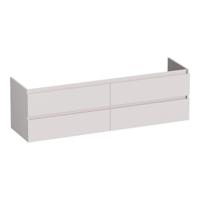 Brauer Joy - Onderkast - 160 cm - met 4 Softclose Lades Greeploos en 2 Sifon Uitsparingen - Mat Zand