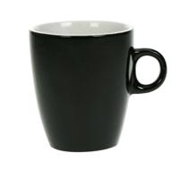 Cosy & trendy Koffiekopjes/bekers - zwart - 190 ml - Keramiek - Glans finish