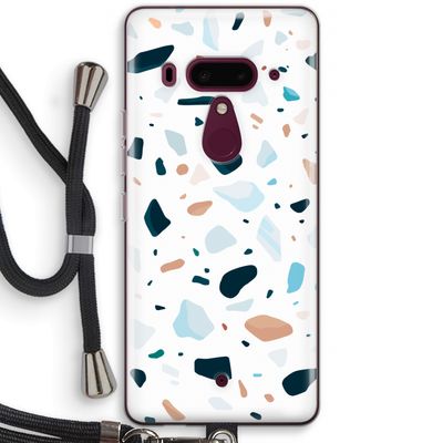 Terrazzo N°13: HTC U12+ Transparant Hoesje met koord