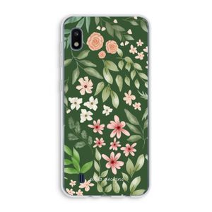 Botanical green sweet flower heaven: Samsung Galaxy A10 Transparant Hoesje