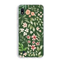 Botanical green sweet flower heaven: Samsung Galaxy A10 Transparant Hoesje